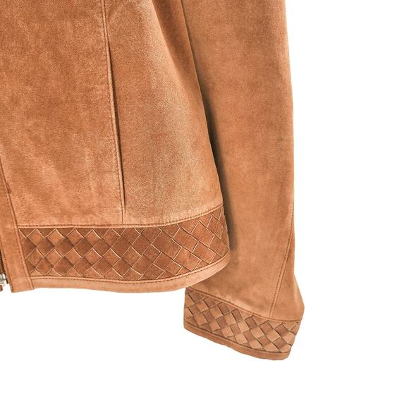 Willi Smith Women's Leather Skirt Jacket Set Western Size Large Tan - Picture 8 of 16